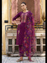 Purple Viscose Rayon Pant Suit 189459